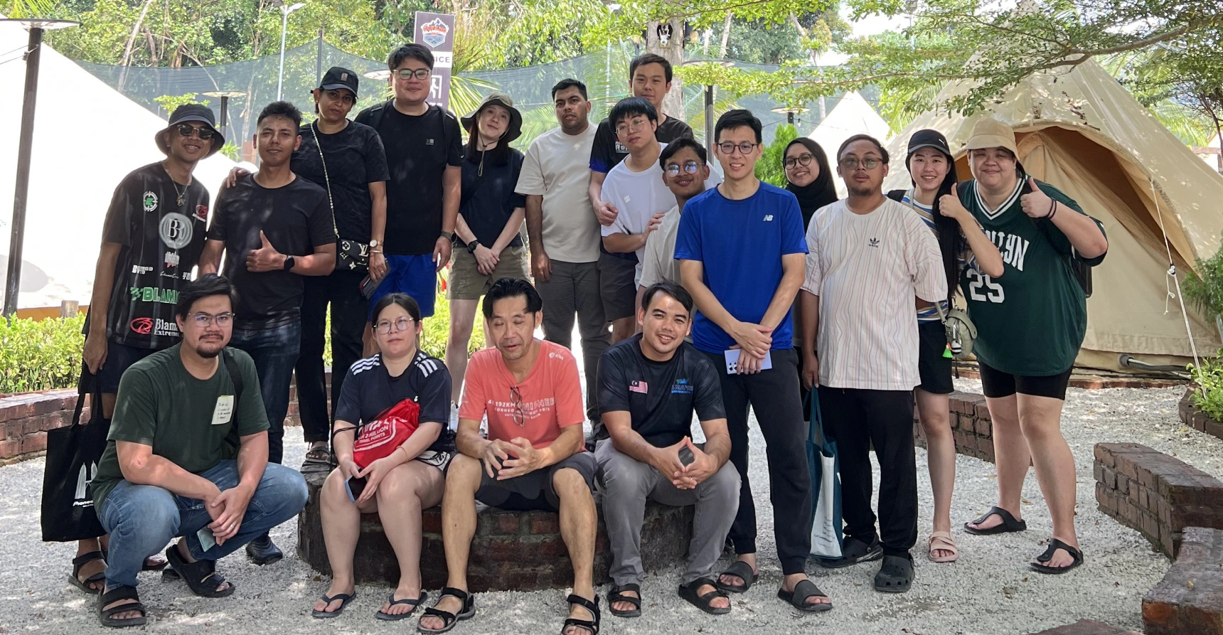 The eZee Malaysia team together at a company event